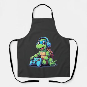 Tablier Tortue drôle de jeu vidéo de tortues de jeu (2)