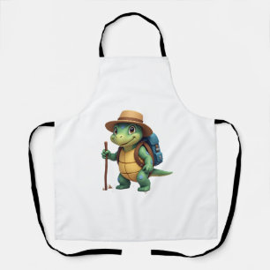 Tablier Tortue Drôle Graphique de Randonnée Camping Amateu