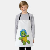 Tablier Tortue en astronaute avec boule de verre (Porté)