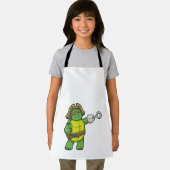 Tablier Tortue en pirate avec patchs main et oeil (Insitu)
