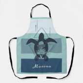 Tablier Tortue géométrique moderne Personnalisée (Recto)