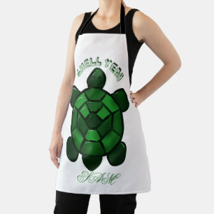 Tablier Tortue mignonne personnalisée et sur mesure