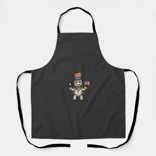 Tablier Tortue Patriotique Gravure Vintage Graphique pour