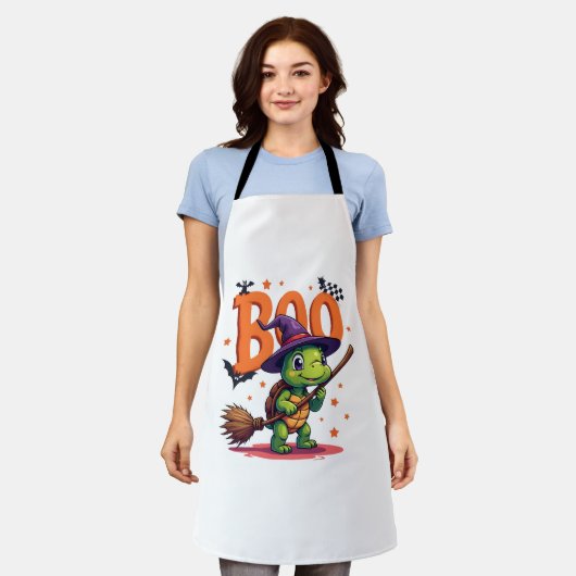 Tablier Tortue Tortue Boo Sorcière Trick Ou Traiter Hallow (Porté)