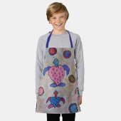 Tablier Tortues et cercles Apron (Porté)