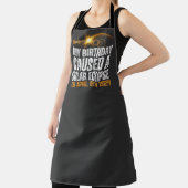 Tablier total solaire éclipse drôle anniversaire 4-8-2024  (Insitu)