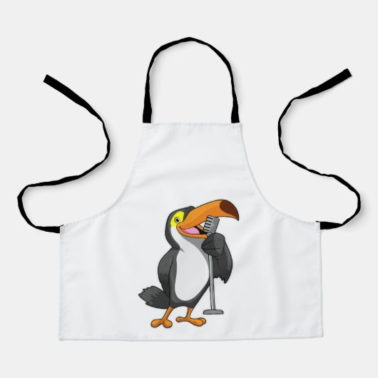 Tablier Toucan at Music with Microphone (Recto)