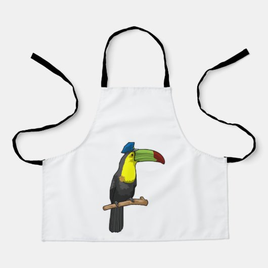 Tablier Toucan en tant que policier (Recto)