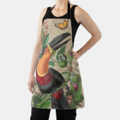 Tablier Toucan Jungle Tropical Bird Belle antique (Insitu)
