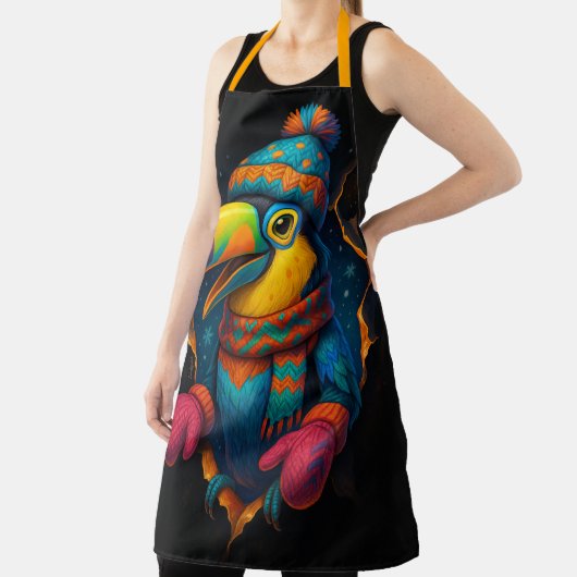 Tablier Toucan Tropical – Tabard de Cuisine Coloré (Insitu)