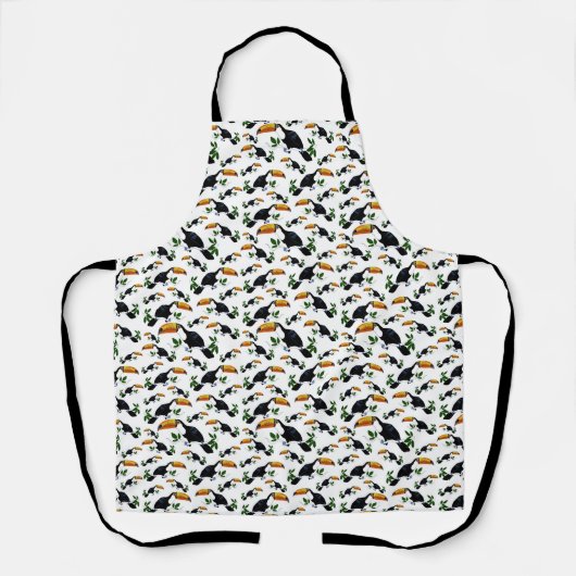 Tablier Toucans tropicaux - Jungle joueuse (Recto)