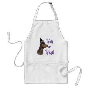 Tablier Tour de Doberman Pinscher (rouge)