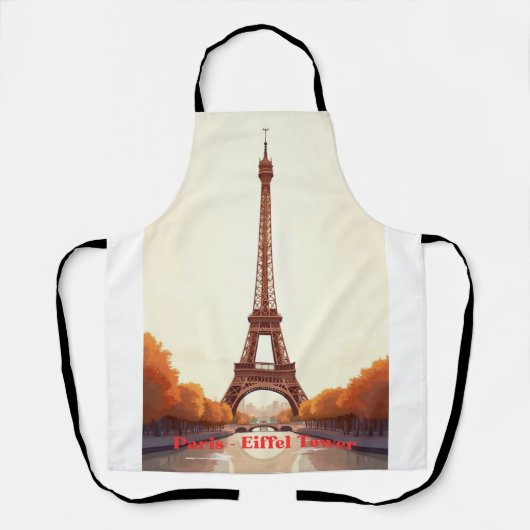 Tablier Tour Eiffel de Paris Cornhole – Conception de voya (Recto)