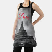 Tablier Tour Eiffel Noir Blanc Paris Voyage en Europe (Insitu)