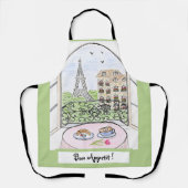 Tablier Tour Eiffel Paris Bon Appetit (Recto)