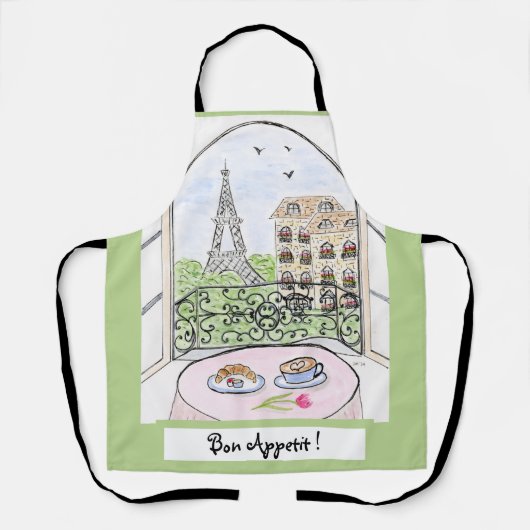Tablier Tour Eiffel Paris Bon Appetit (Recto)