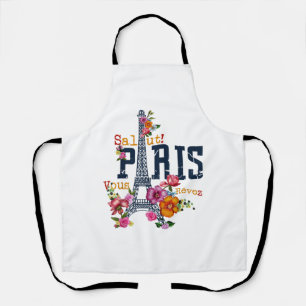 Tablier Tour Eiffel Paris Chemise Salut Flower Paris Fra