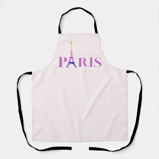 Tablier Tour Eiffel-Paris-Vibrant et coloré- (Recto)