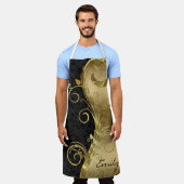 Tablier Tourbillon D'Or Sur Damask (Porté)