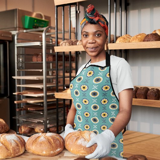 Tablier Tournesol géométrique
