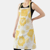 Tablier Tournesol jaune personnalisé (Insitu)