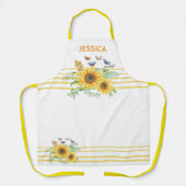 Tablier tournesol printemps (Recto)