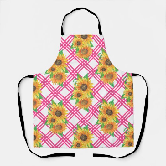 Tablier Tournesol rose (Recto)