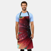 Tablier Tournesol rouge (Porté)