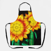 Tablier Tournesols éruption solaire  (Recto)
