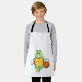 Tablier Tourtle as basketball player with basketball.PNG (Porté)