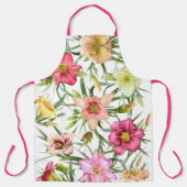 Tablier Tous les jours sur l'impression botanique florale (Recto)