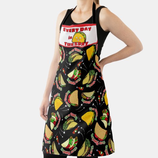 Tablier Tous les jours Taco Tuesday Hard et Soft Tacos (Insitu)