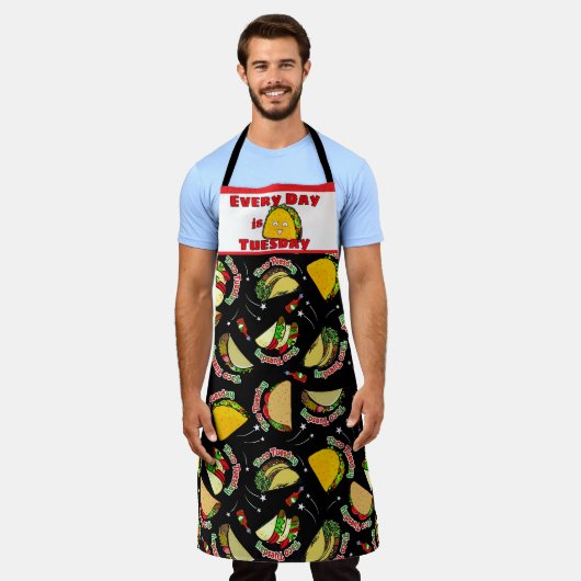 Tablier Tous les jours Taco Tuesday Hard et Soft Tacos (Porté)