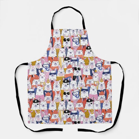 Tablier Tous les Llamas Apron (Recto)