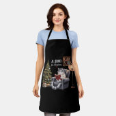 Tablier Tous Réservé pour Noël Chat de Noël Lecture hivern (Porté)