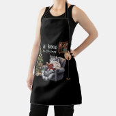 Tablier Tous Réservé pour Noël Chat de Noël Lecture hivern (Insitu)