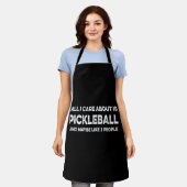 Tablier Tout ce qui m'importe c'est le pickleball (Porté)