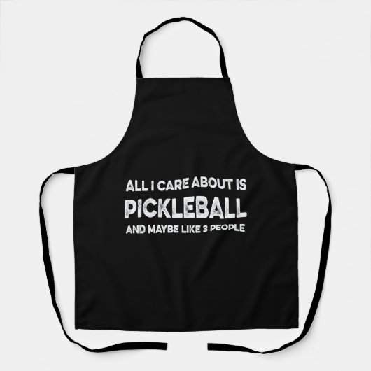 Tablier Tout ce qui m'importe c'est le pickleball (Recto)