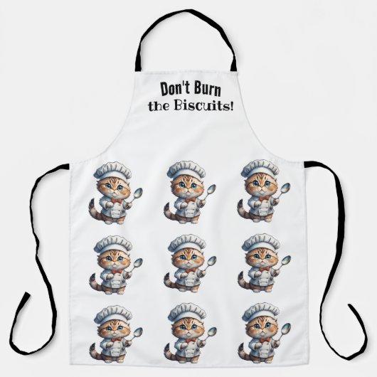 Tablier Tout-En-Dessus De Chef De Chat Silly (Recto)
