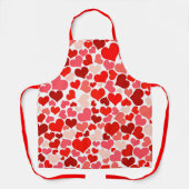 Tablier Tout-En-Dessus Red Hearts (Recto)