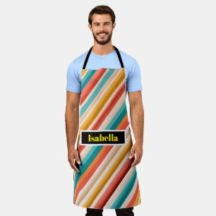 Tablier Tout-En-Dessus Retro Personnalisé