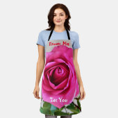 Tablier tout-en-long Rose Valentine (Porté)