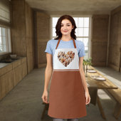 Tablier Tout-En-Plan En Forme De Coeur En Automne