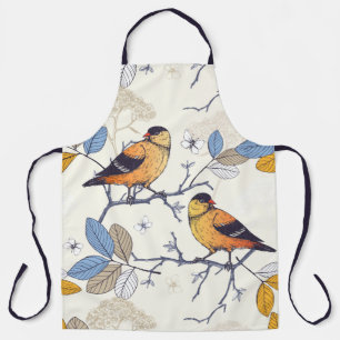 Tablier Tout-En-Tête Imprimer Apron Oiseau