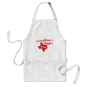 Tablier Tout est plus grand au Texas State Shape Apron