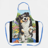 Tablier tout-imprimé DOBRO Australian Shepherd (Recto)