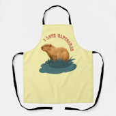 Tablier tout Imprimé J'adore les Capybaras (Recto)
