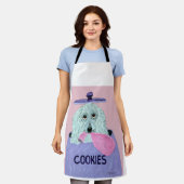 Tablier tout-imprimé Poodle Cookie Thief (Porté)