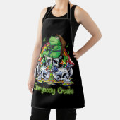 Tablier Tout Le Monde Croaks Grenouille Crâne Champignons (Insitu)