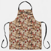 Tablier Tout mon café Patchwork Quilt Motif No3 (Recto)